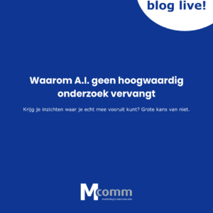 Waarom A.I. geen hoogwaardig onderzoek vervangt